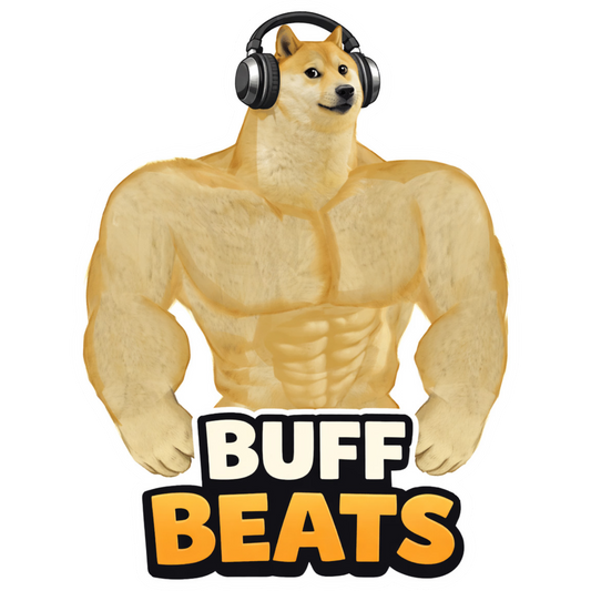 006 - "Buff Beats" Doggo Meme Vinyl Sticker