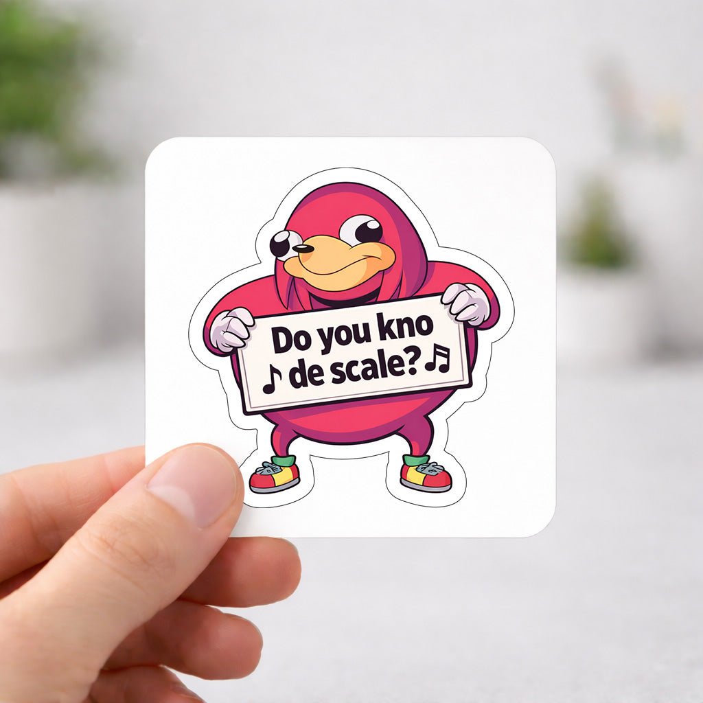 003 - "Do You Kno De Scale" Ugandan Knuckles Vinyl Sticker