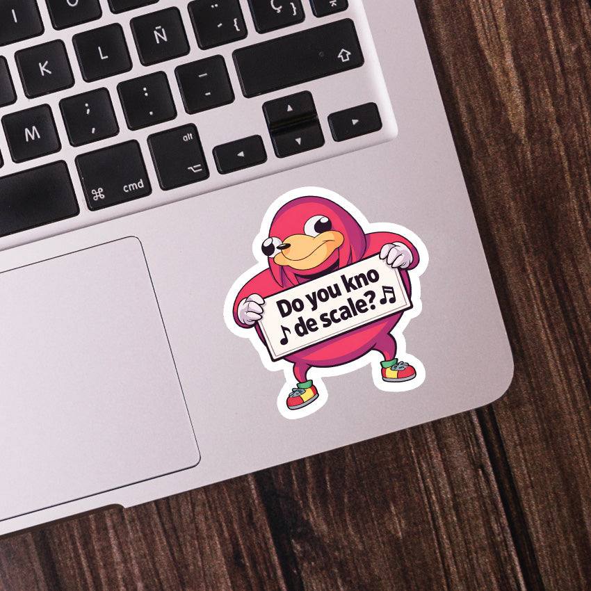 003 - "Do You Kno De Scale" Ugandan Knuckles Vinyl Sticker