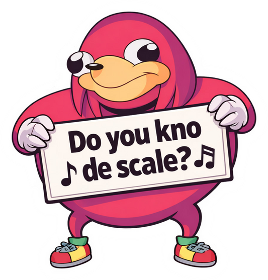 003 - "Do You Kno De Scale" Ugandan Knuckles Vinyl Sticker